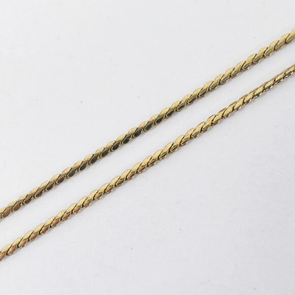 Christian Dior CD Logo Rhinestone Gold Plated Necklace - Picture 10 of 10